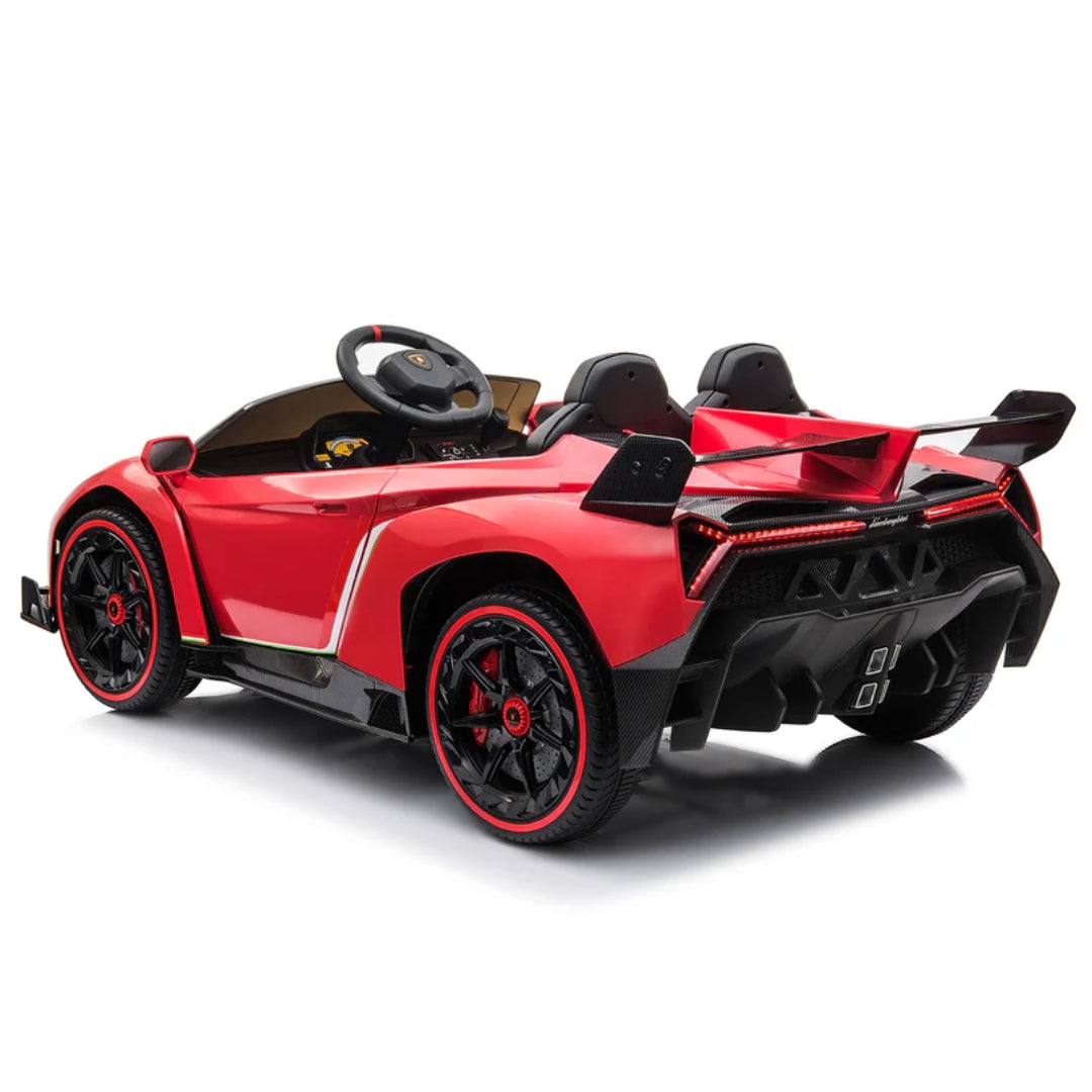 BBJ Toys R/C Licensed Lamborghini Veneno Kids Electric Two Seats Ride Car