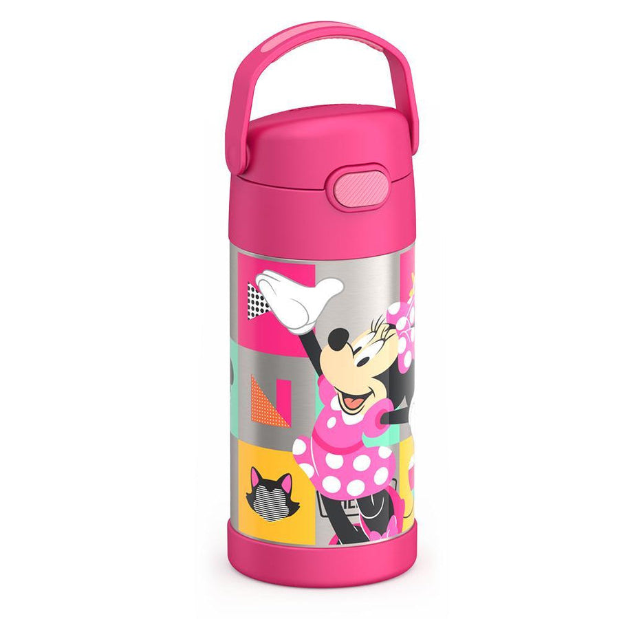Thermos Funtainer Minnie Mouse Bowtique 12 oz Water Bottle with Straw - Pink