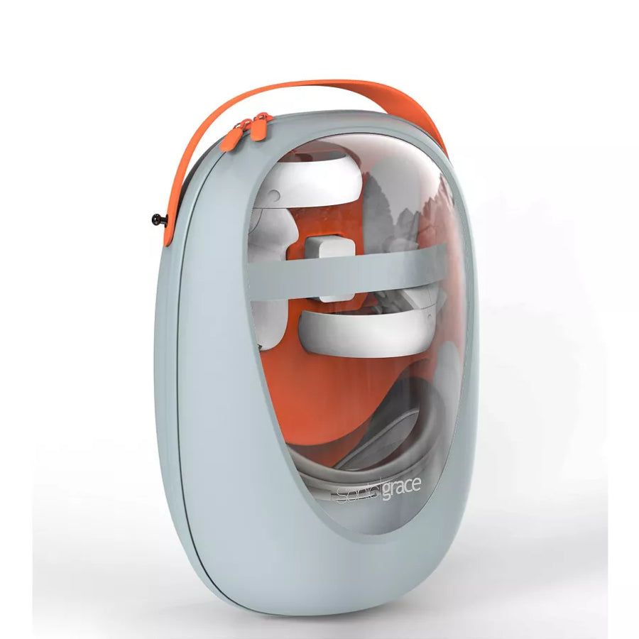 eco4life SonicGrace 13" Carrying Case for Meta for Quest 2 - Gray/Red