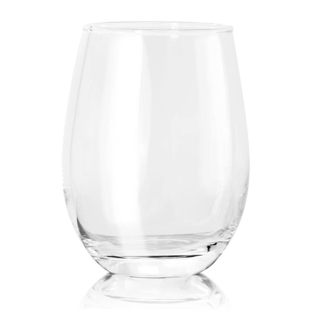 Gibson Home 140488 Belinni Classic 18 oz Stemless Wine Glass Set (4 Pieces)