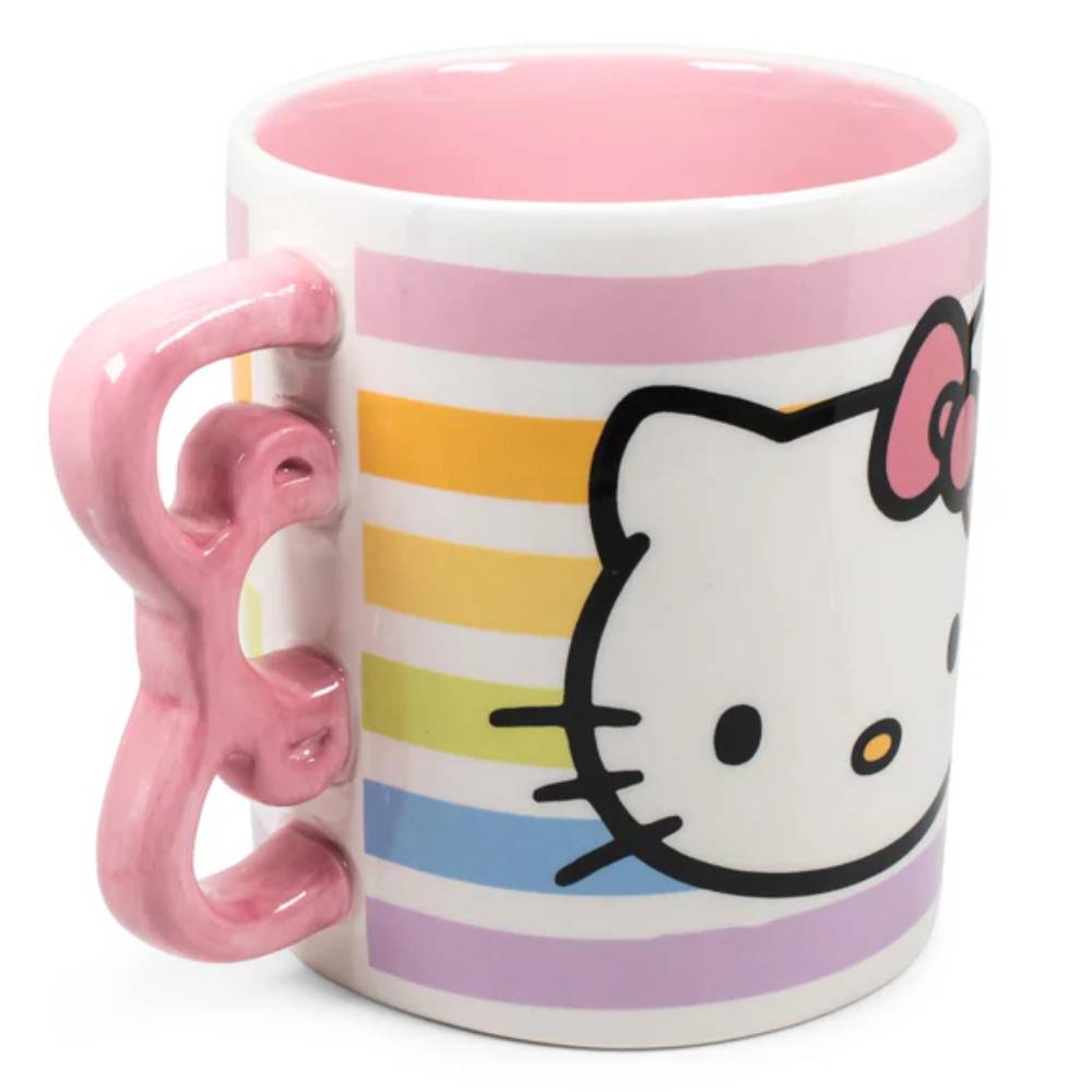 Sanrio Hello Kitty 20 oz Bow Handle Ceramic Mug - Pink