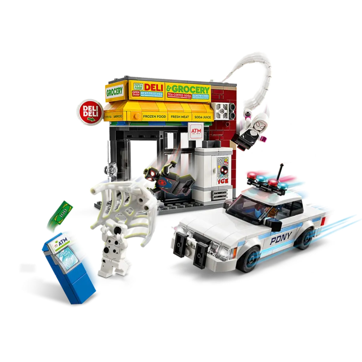 LEGO Marvel Spider-Verse Miles Morales vs The Spot Superhero Building Toy Set (375-Pieces)