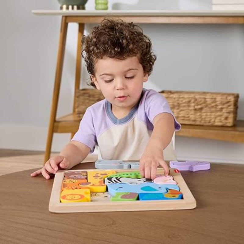 Fisher-Price Wooden Animal Puzzle Playset