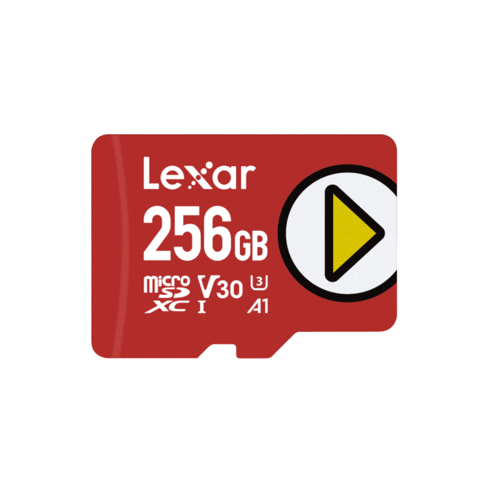 Lexar LMSPLAY 256GB PLAY UHS-I MicroSDXC Memory Card - Red