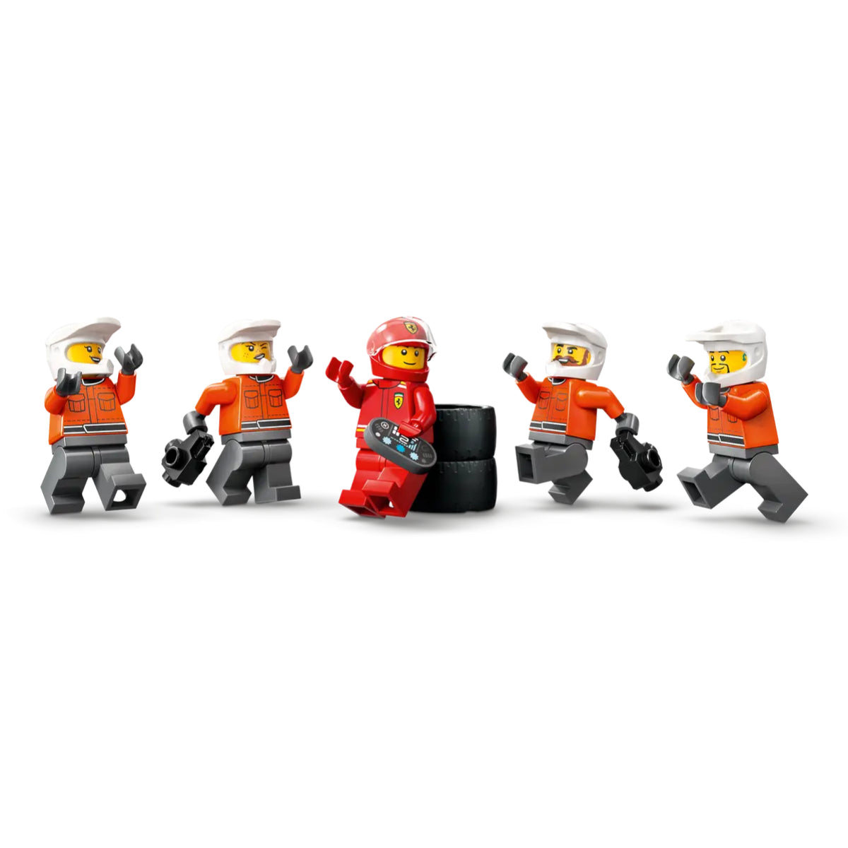 LEGO F1 Pit Stop & Pit Crew with Ferrari Car Toy Set (322-Pieces)