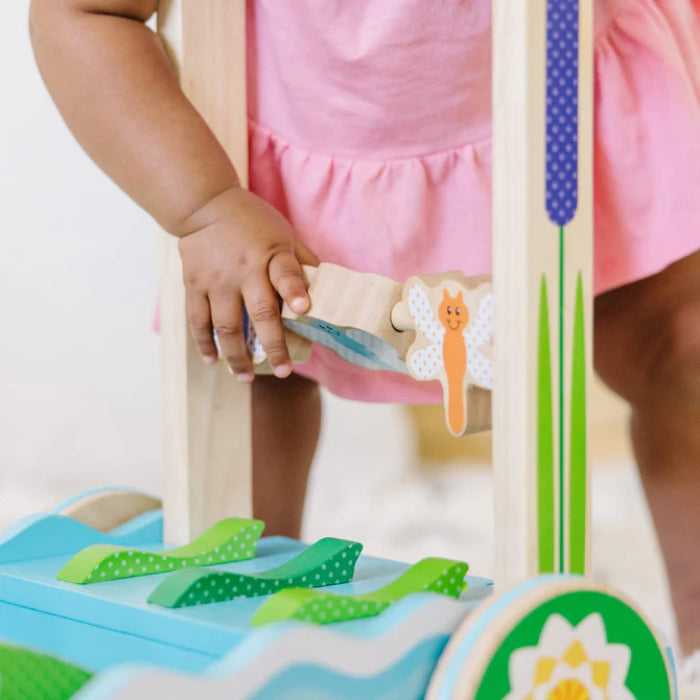 Melissa and Doug First Play Chomp and Clack Alligator Push Toy