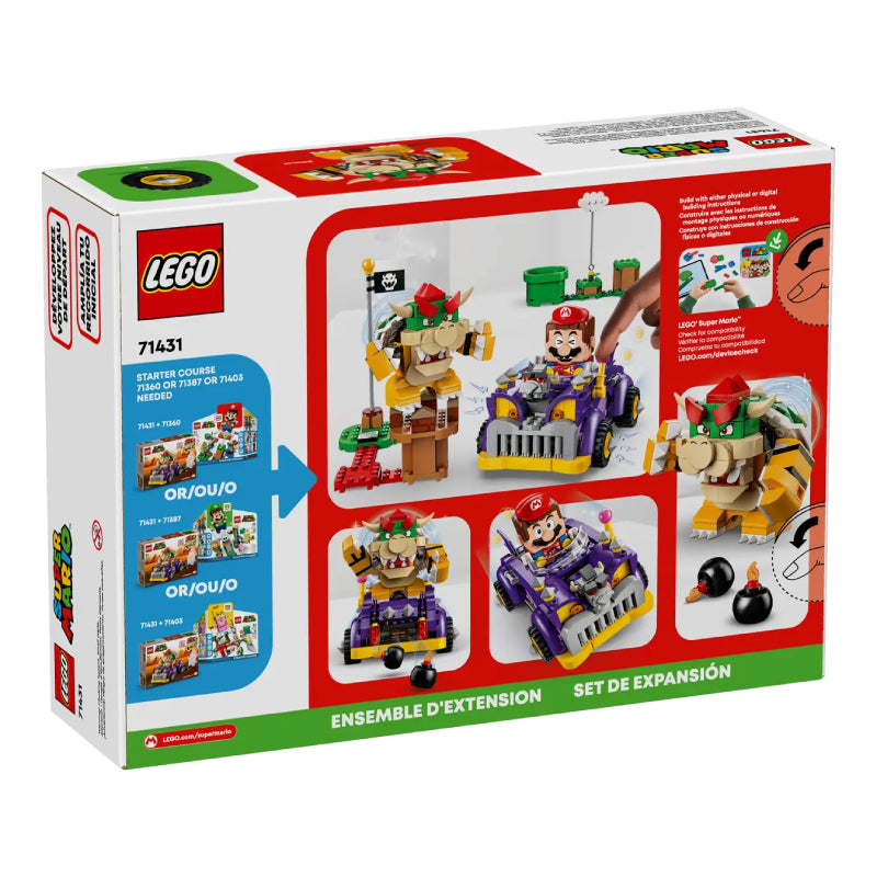 LEGO Super Mario Bowser’s Muscle Car Expansion Toy Set (458-Piece)