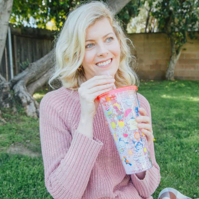 Sanrio Hello Kitty and Friends Icons 32 oz Confetti Carnival Cup - Red