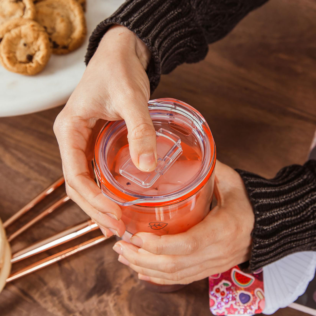 Sanrio Hello Kitty 20 oz Travel Tumbler with Slide Close Lid - Red