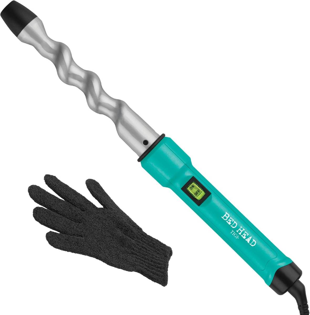 Bed Head BH389N1 Curlipops Spiral Styling Iron with Protective Glove - Turquoise