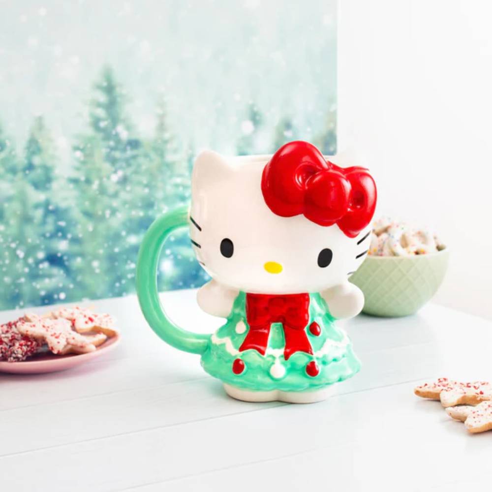 Sanrio Hello Kitty 20 oz Ceramic 3D Sculpted Mug - Multicolor