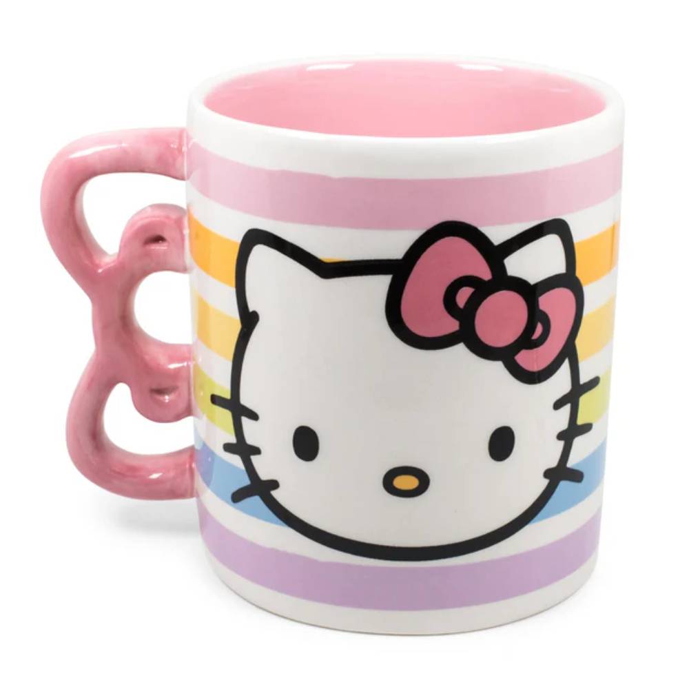 Sanrio Hello Kitty 20 oz Bow Handle Ceramic Mug - Pink