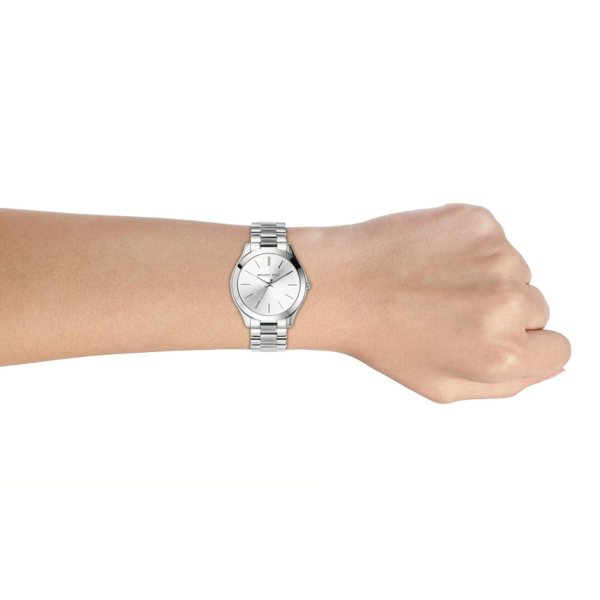 Michael Kors Slim Runway Women's 42mm Bracelet Watch - Silver-Tone