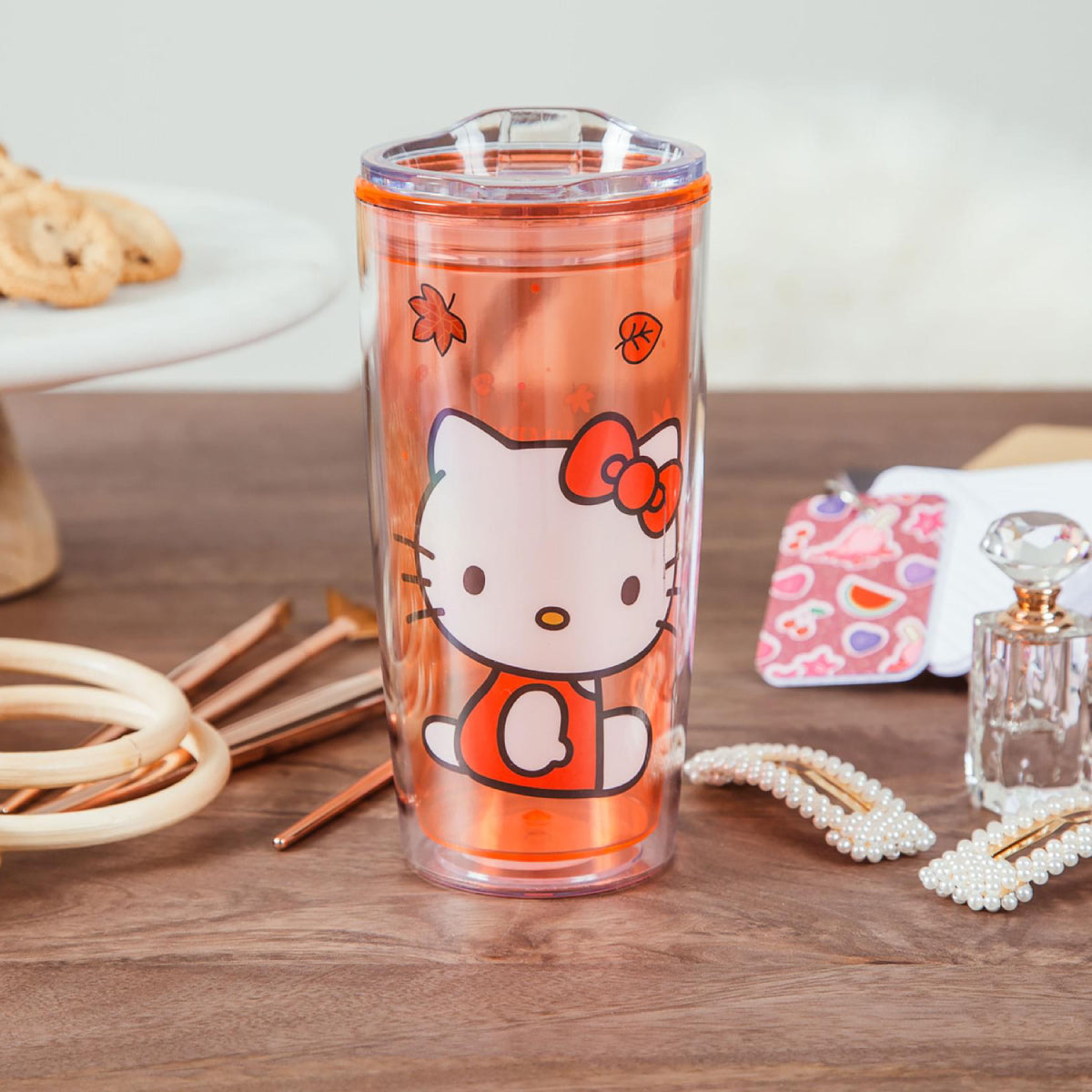 Sanrio Hello Kitty 20 oz Travel Tumbler with Slide Close Lid - Red
