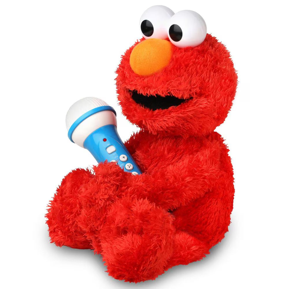 Singing Machine Sesame Street Sing Along Crew Elmo Karaoke Plush Toy - Red