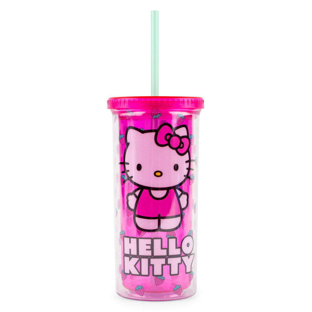 Sanrio Hello Kitty 20 oz Carnival Cup with Lid - Berry Pink