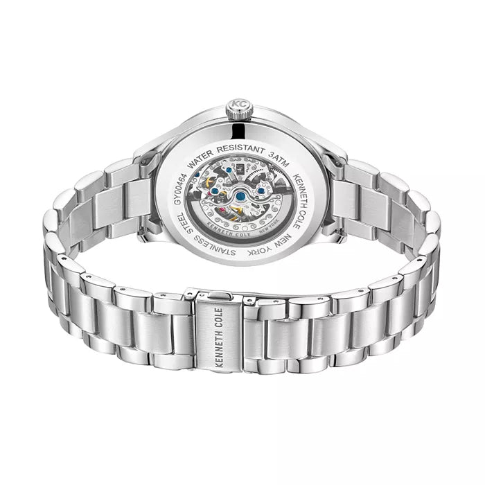 Kenneth Cole New York Men's 42mm Silver Bracelet Watch - Blue Dial