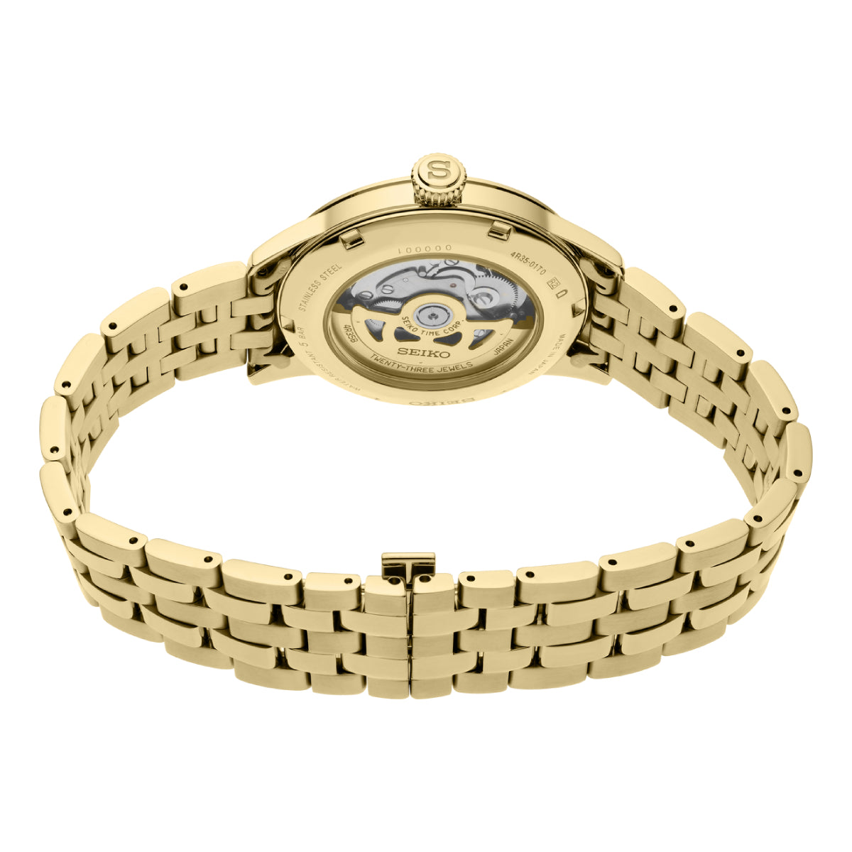 Seiko Presage Men's 40.5mm Bracelet Watch - Gold-Tone