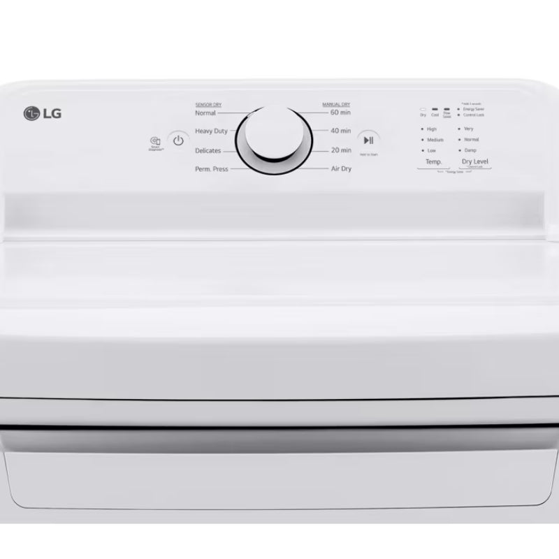 LG DLG6101W 7.3 cu. ft. Ultra Large Capacity Rear Control Gas Dryer - White