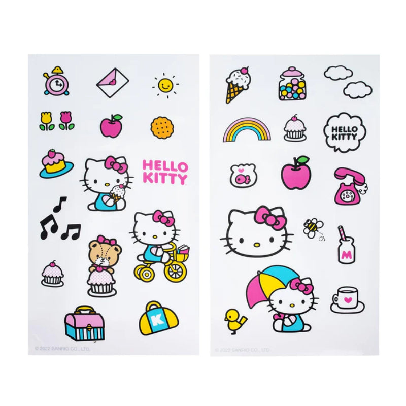Sanrio Hello Kitty Icons 32 OZ Water Bottle and Sticker Set - Multicolor