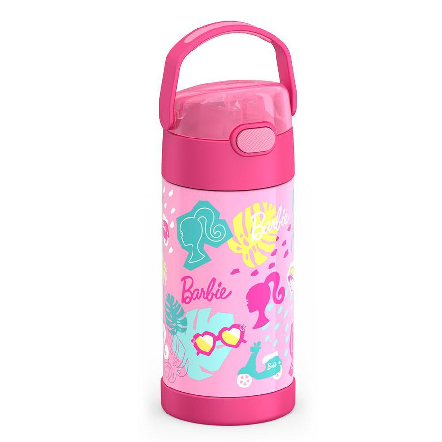 Thermos Funtainer Barbie 12 oz Water Bottle with Straw - Pink