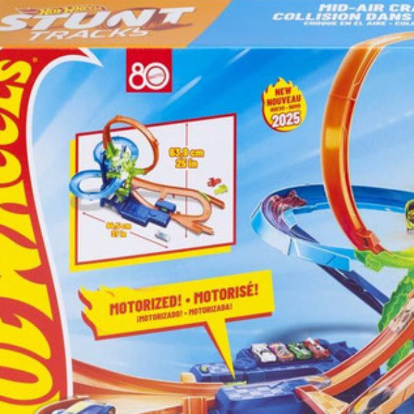Hot Wheels Mid-Air Crash Stunt Tracks Set