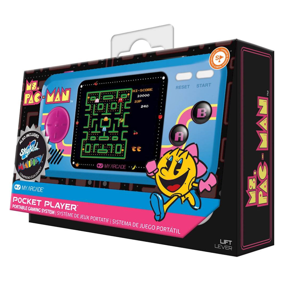My Arcade Ms. Pac-Man Pocket Player - Blue - Curacao
