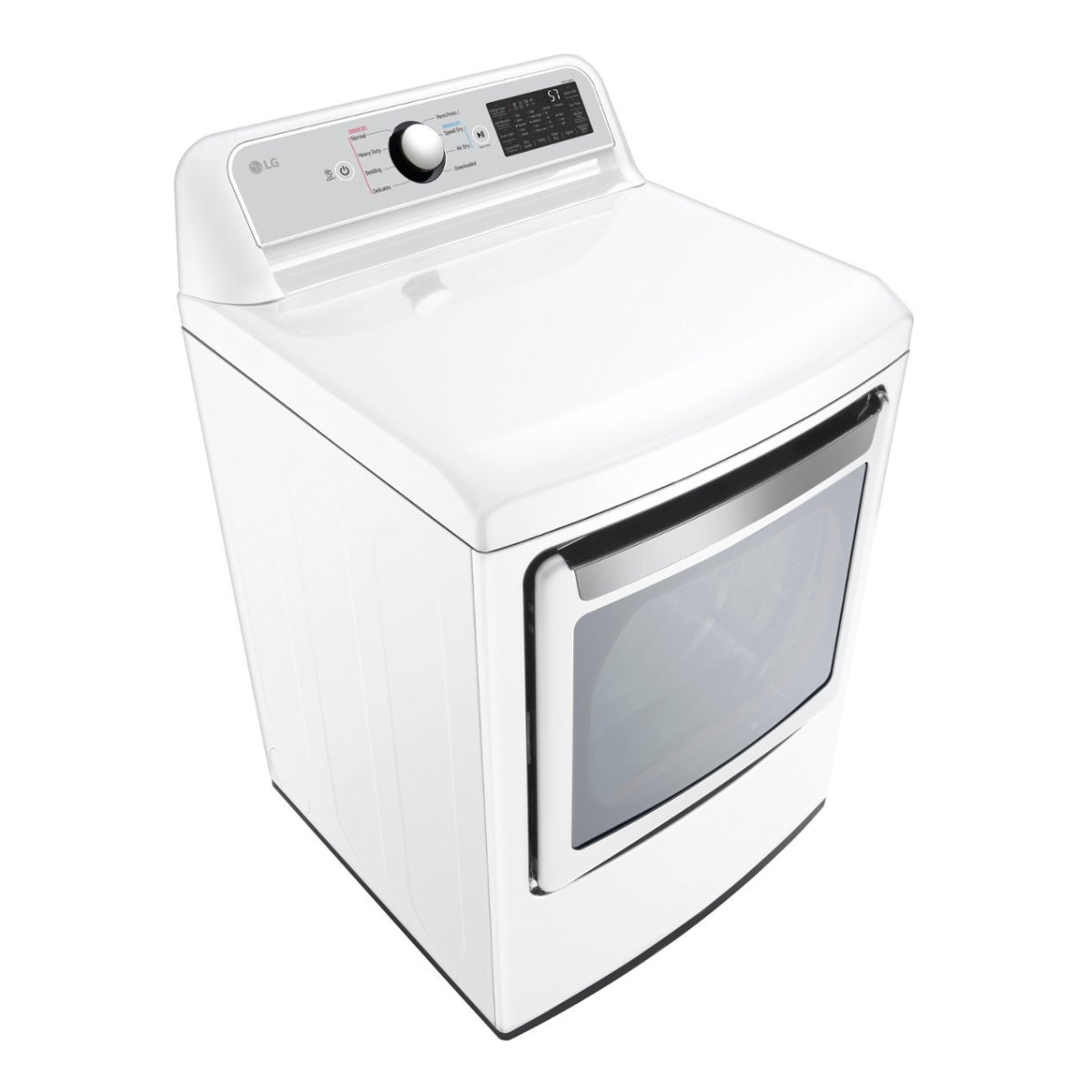 Secadora eléctrica LG DLE7400WE de carga frontal, 7,3 pies cúbicos, con WiFi inteligente, puerta de carga fácil y tecnología de secado por sensor, color blanco, con certificación ENERGY STAR