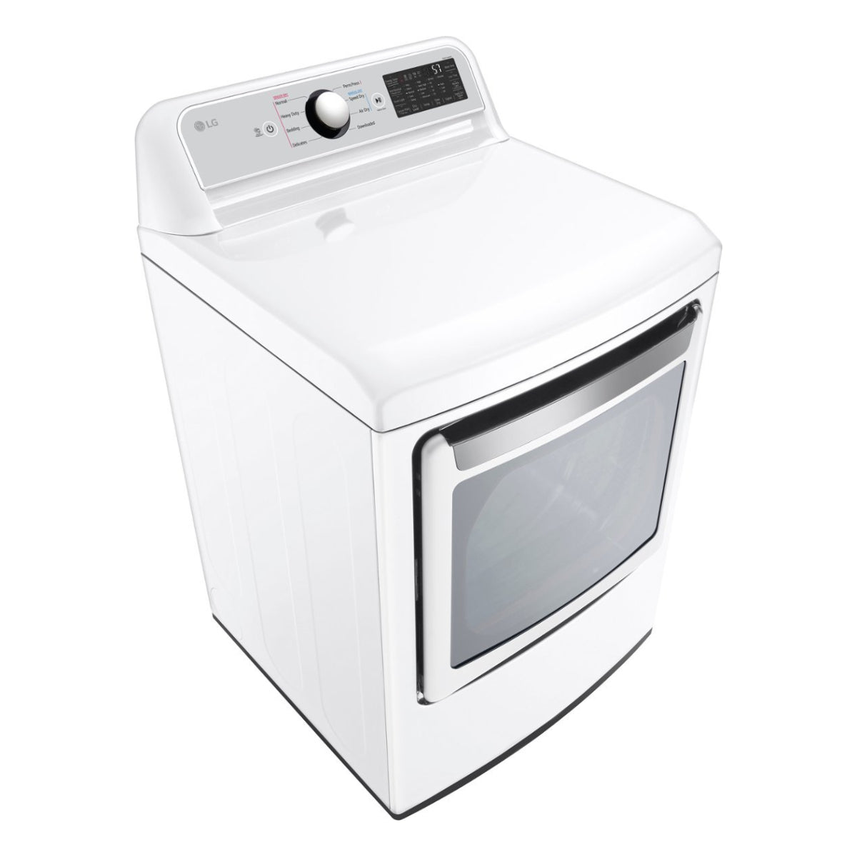 Secadora a gas inteligente LG DLG7401WE EasyLoad de 7,3 pies cúbicos, color blanco