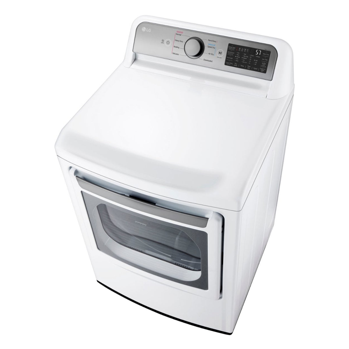 Secadora a gas inteligente LG DLG7401WE EasyLoad de 7,3 pies cúbicos, color blanco