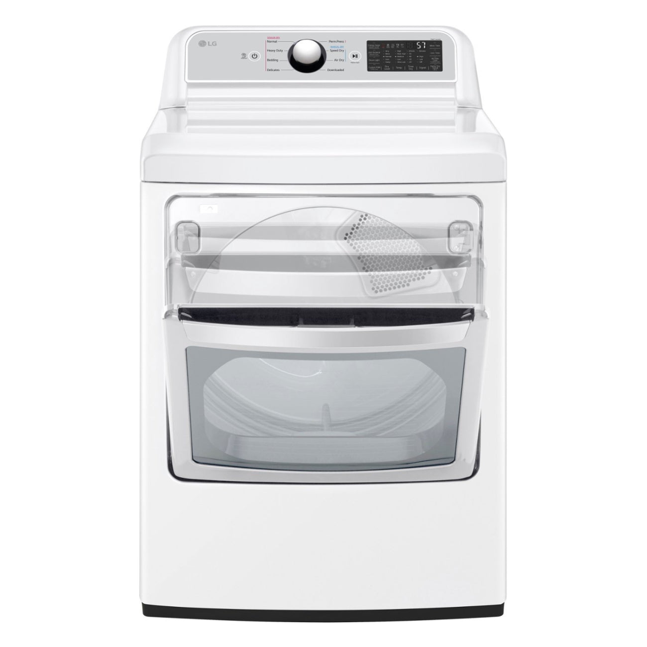 Secadora a gas inteligente LG DLG7401WE EasyLoad de 7,3 pies cúbicos, color blanco