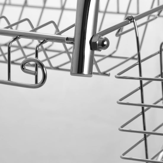 Better Chef DR224 22" Dish Rack with Cutlery Holder - Chrome - Curacao