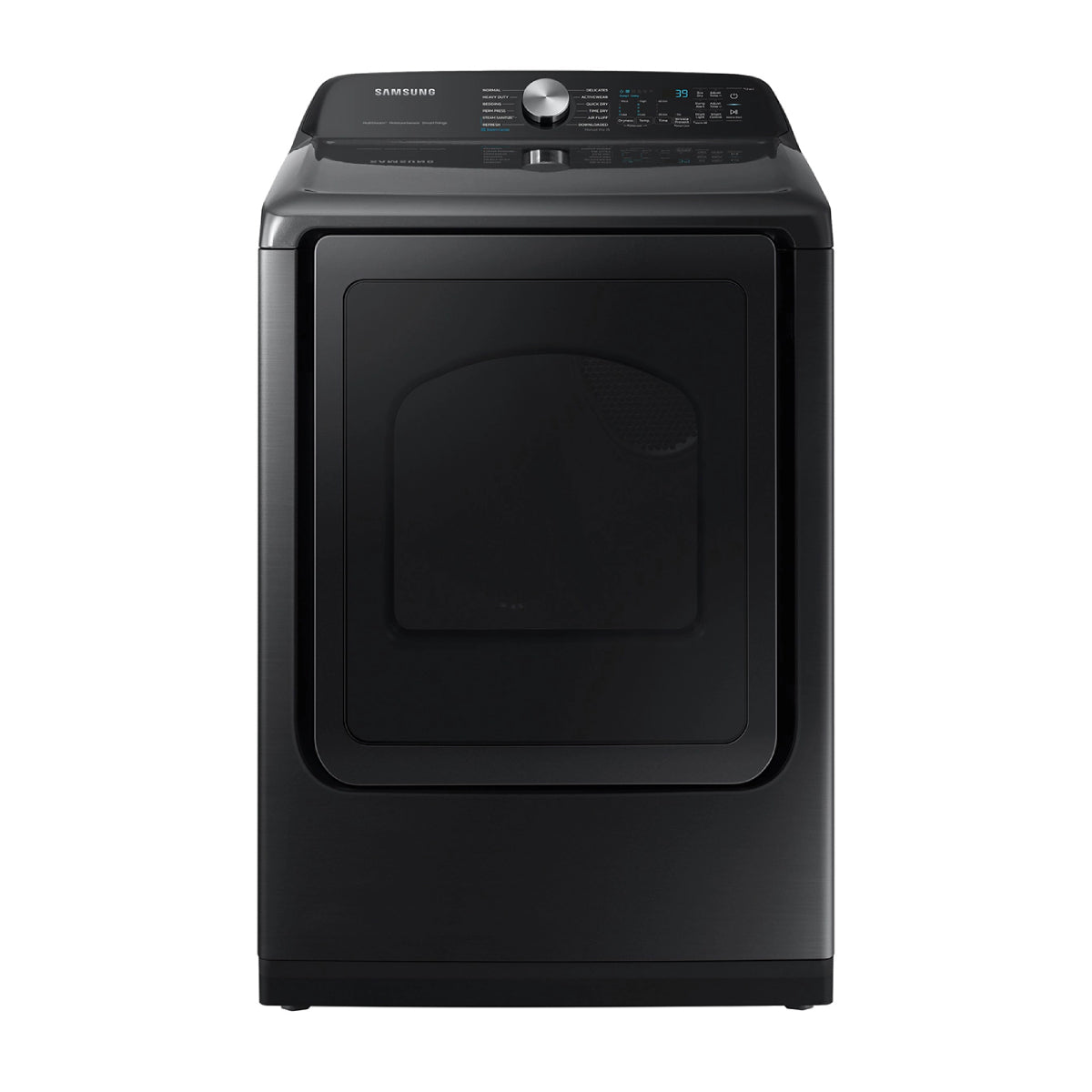 Samsung DVG52A5500V 7.4 cu. ft. Smart Gas Dryer with Steam Sanitize+ - Brushed Black - Curacao