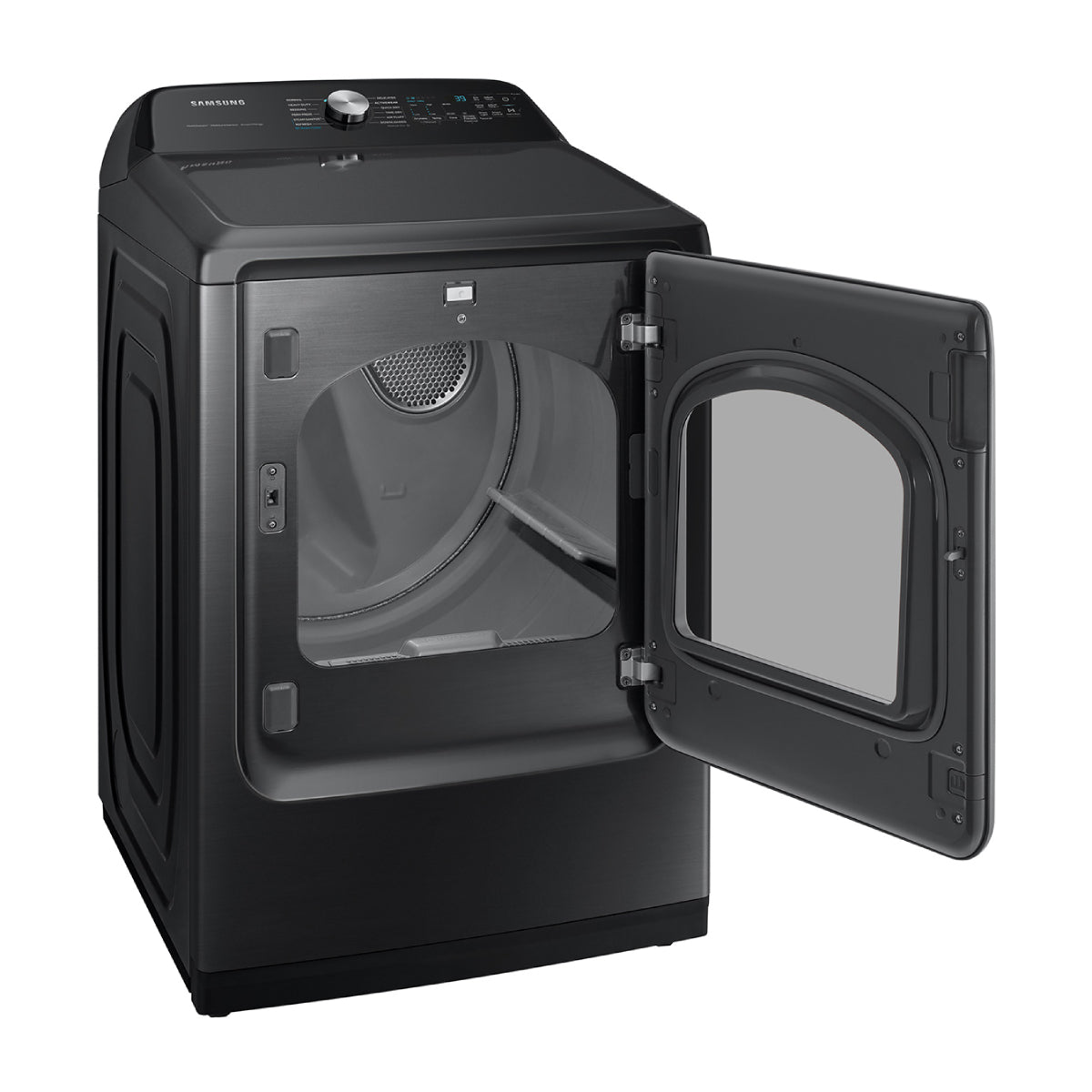 Samsung DVG52A5500V 7.4 cu. ft. Smart Gas Dryer with Steam Sanitize+ - Brushed Black - Curacao