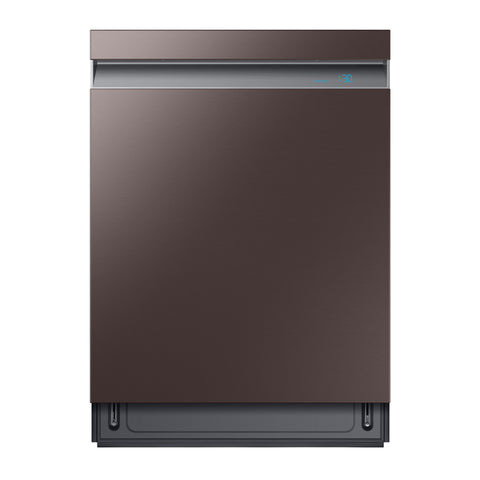 Samsung Bespoke DW80R9950UT 24" Smart 39dBA Dishwasher with Linear Wash - Fingerprint Resistant Tuscan Steel - Curacao