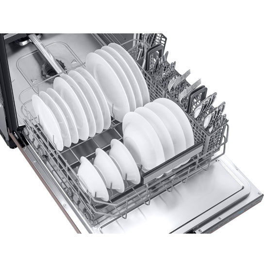 Samsung Bespoke DW80R9950UT 24" Smart 39dBA Dishwasher with Linear Wash - Fingerprint Resistant Tuscan Steel - Curacao