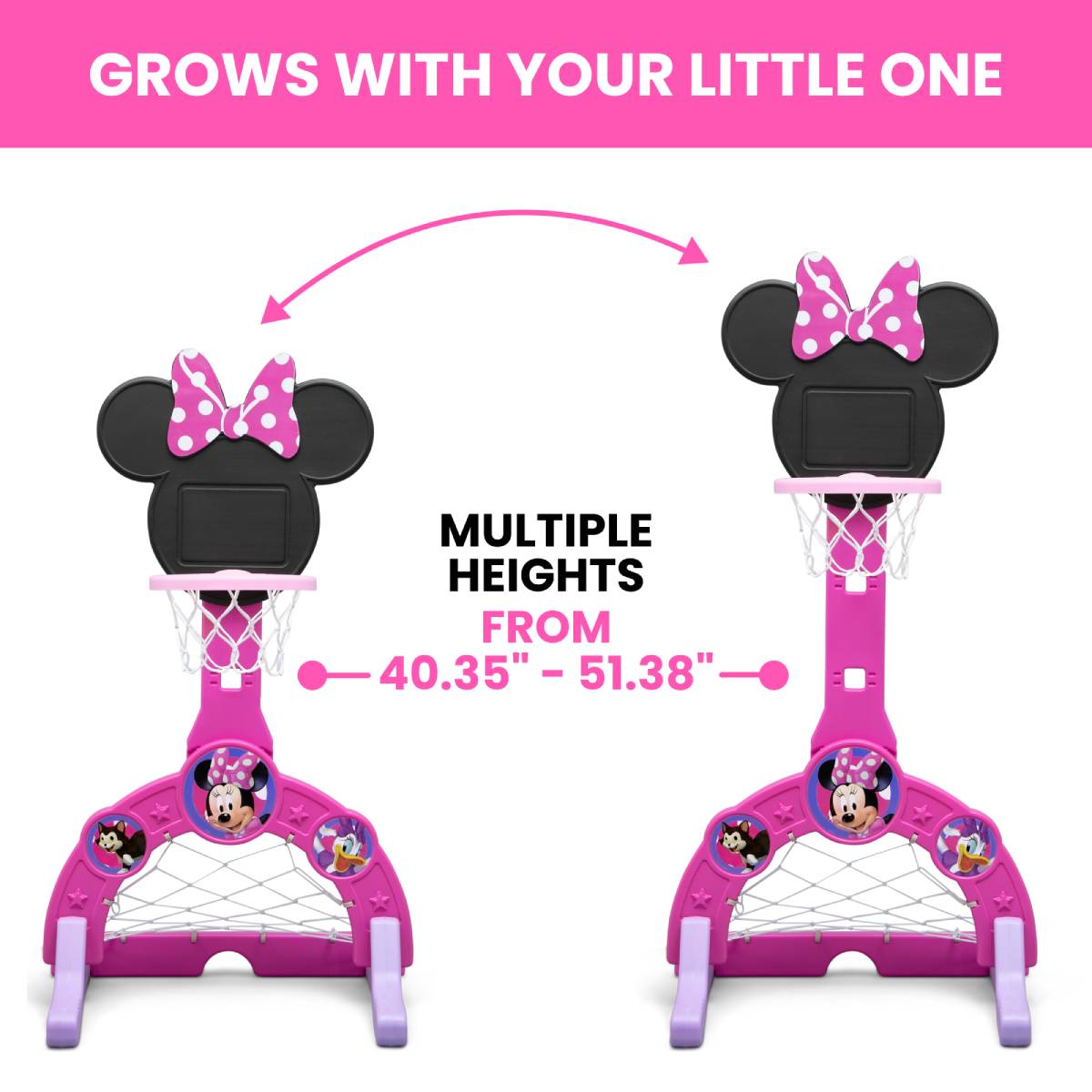 Delta Children Minnie Mouse 4-in-1 Sport Center Toy - Pink