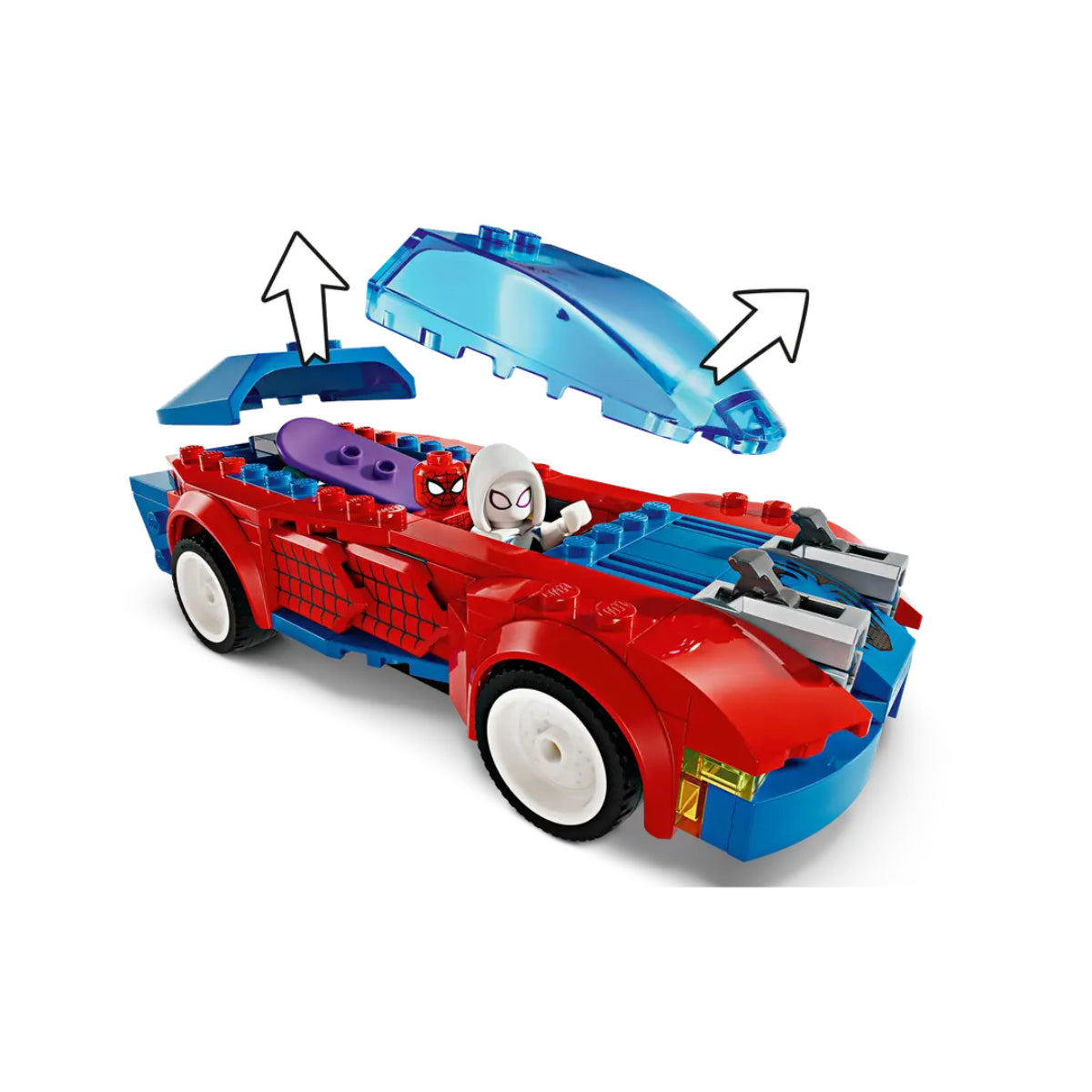 LEGO Marvel Spider-Man Race Car & Venom Green Goblin Building Toy Set (227-Pieces)