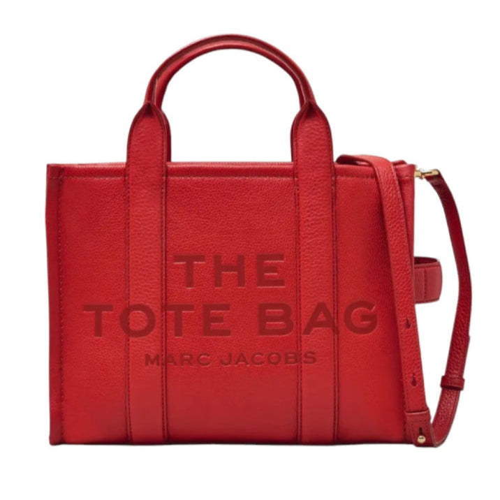 Marc Jacobs The Leather Medium Tote Bag - Red