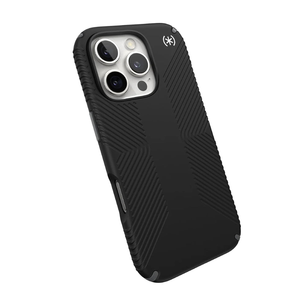 Speck Persidio2 Grip Case for Apple iPhone 16 Pro - Black/Slate Gray