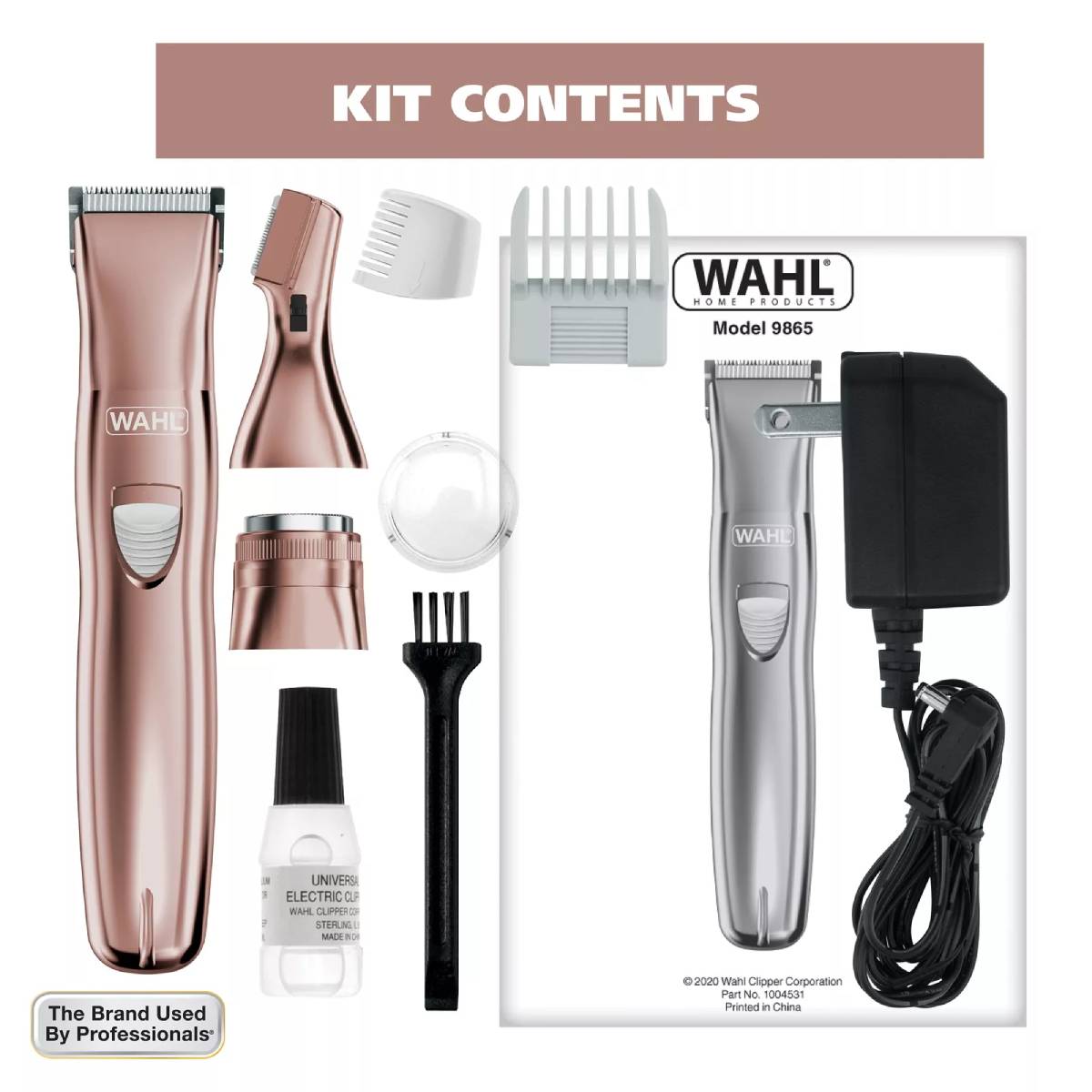 Wahl Pure Confidence 3 in 1 Female Rechargeable Trimmer