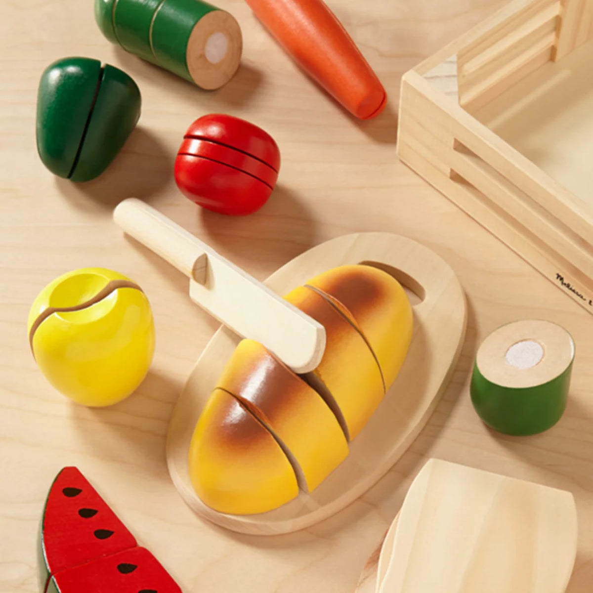 Melissa and Doug Cutting Food - Wooden Play Food