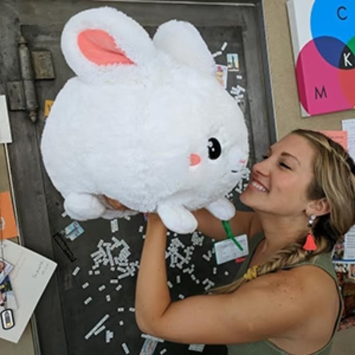 Squishable Fluffy Bunny 15" Plush Toy - White