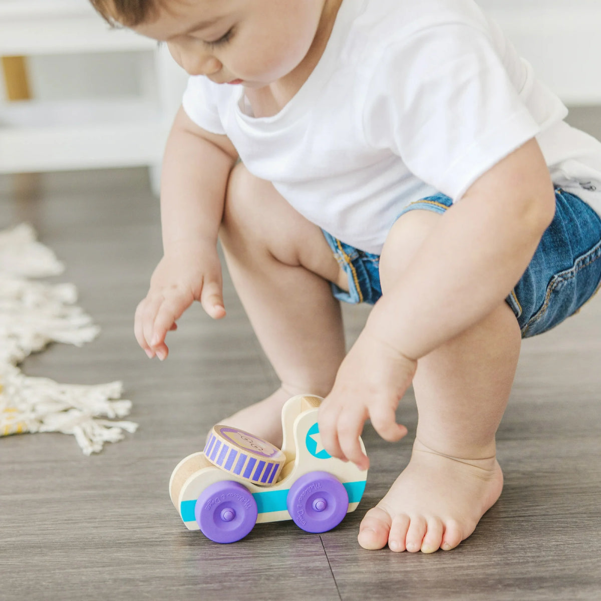 Melissa and Doug GO Tots Wooden Blue Star Car (2 Pieces)