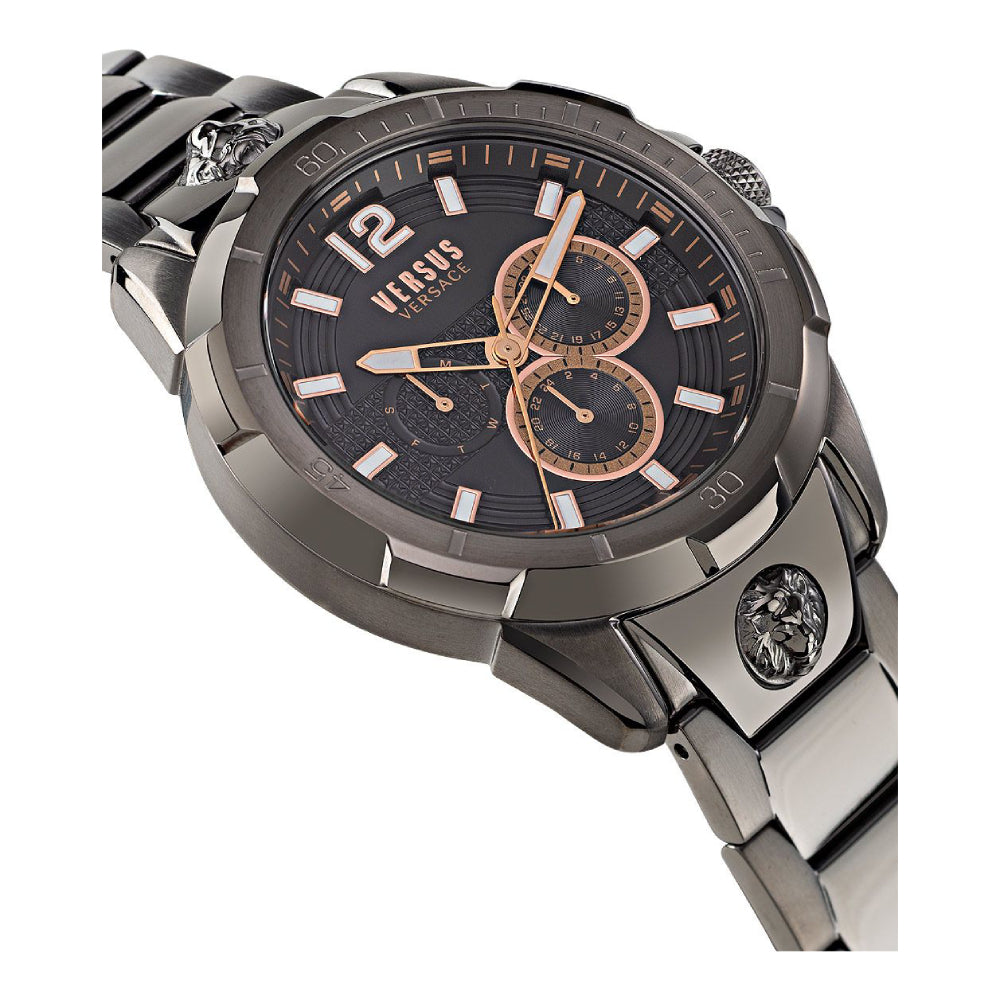 Reloj para hombre Versus Runyon de 44 mm con carcasa IP gris metalizado