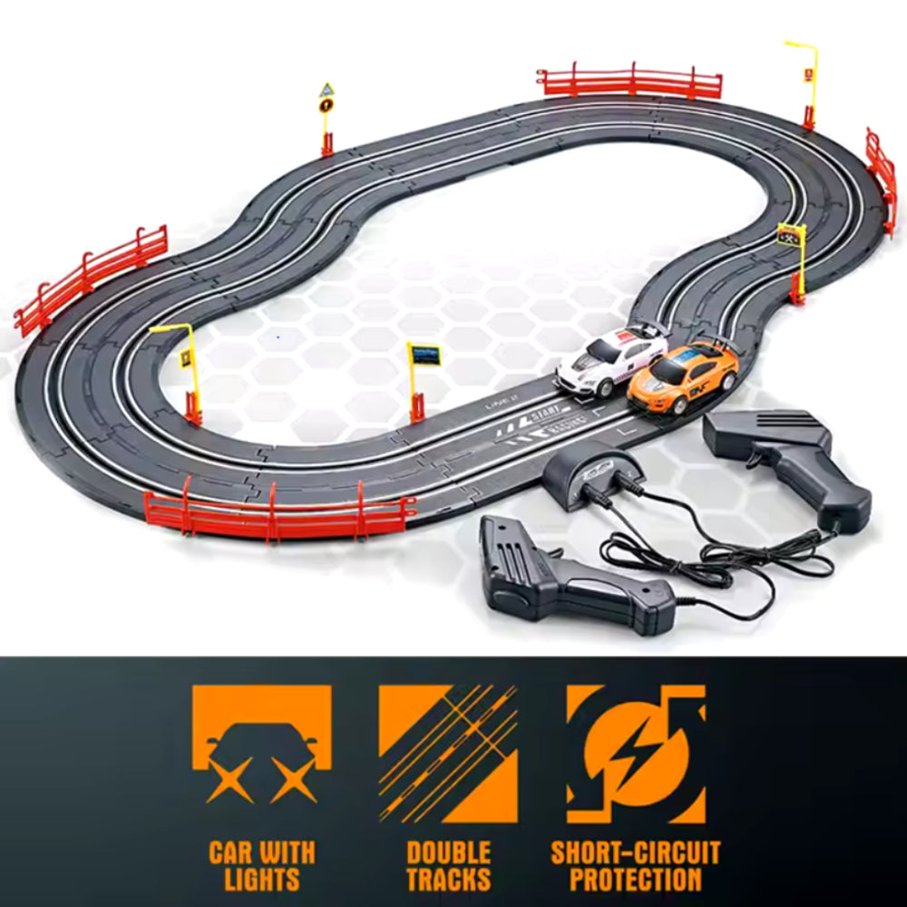 KNP Electric Slot Racing Track Cars with 3 Circuits
