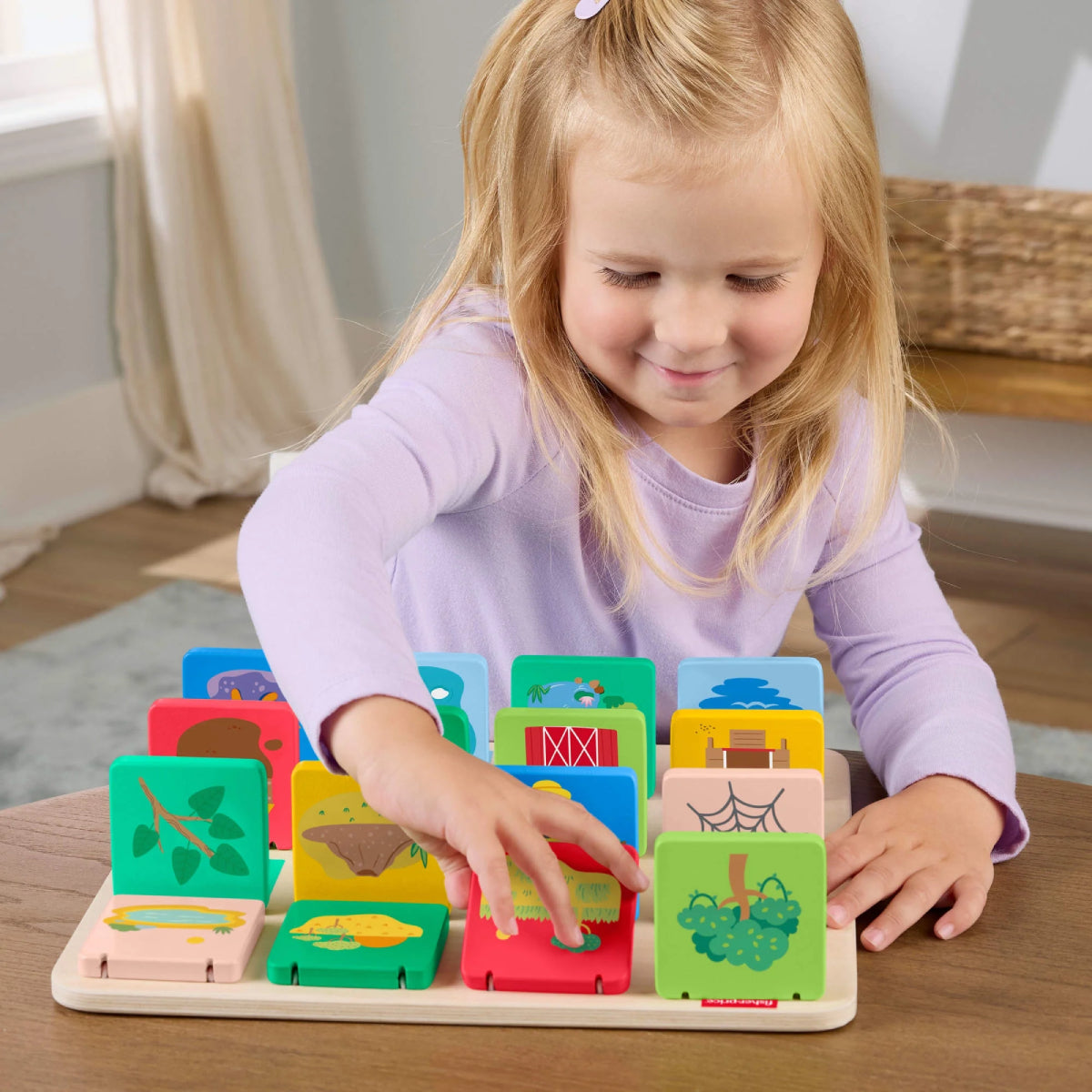 Fisher-Price Wooden Lift and Reveal Flip Board