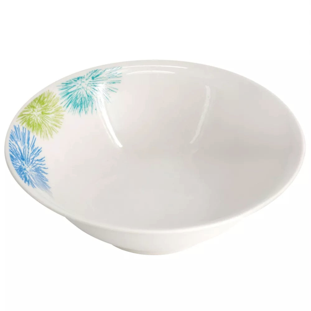 Gibson Home Meadow Dinnerware Set (12-Pieces) - White/Blue