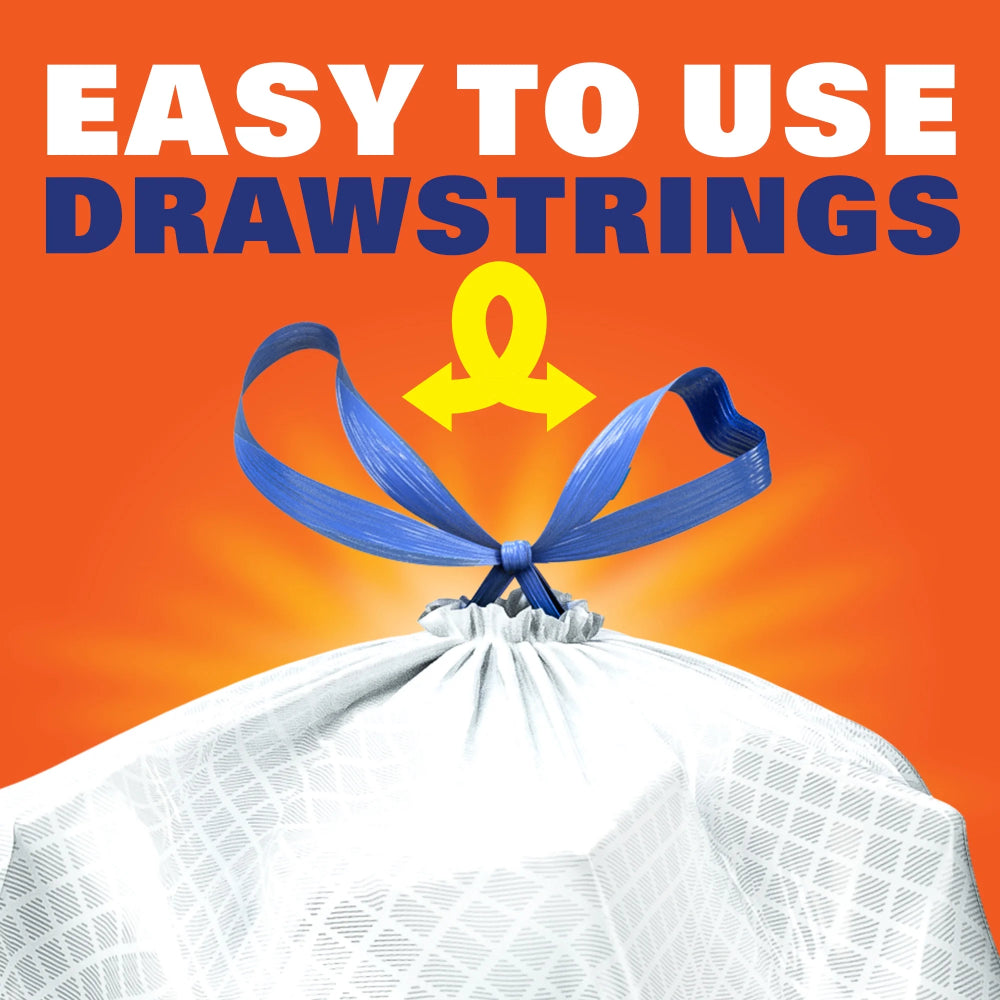 Hefty Fabuloso Tall Kitchen Trash Bags (80-Count) - White