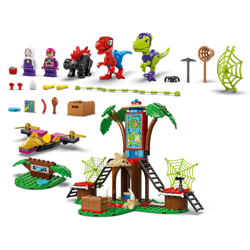 LEGO Marvel Spidey and Gobby's Raptor Battle at Tree House HQ Toy Set (143-Pieces)